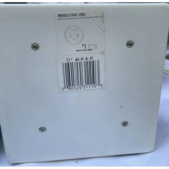 Vintage Telco Motionettes Of Christmas 1989 Blonde Girl in Nightgown & Slippers - Picture 14 of 16